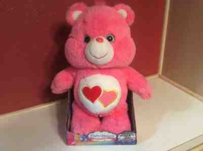 Care Bear Love-a-lot Bear Plush Animal Toy Pink Hearts NIB Valentines Gift