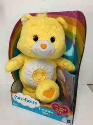 2012 Care Bears Funshine Bear Soft Plush Stuffed Animal 12