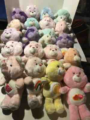 Lot Of 20 Vtg Care Bears & Cousins 1983-1984 13” Inch Plush Stuffed Animals Toys
