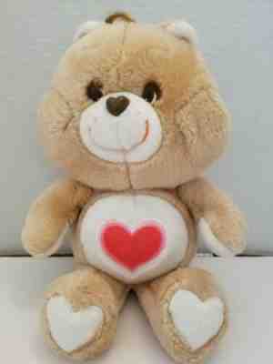 Vintage Care Bears Stuffed Plush Tan 1983 Tenderheart Bear By Kenner 13 Inch