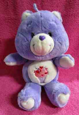Care Bears Share Bear 20th Anniversary Purple Milkshake Plush 16