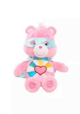 8” Plush Super Hero Care Bears Hopeful Heart Bear Beanie Babies Cape Stuffed Toy