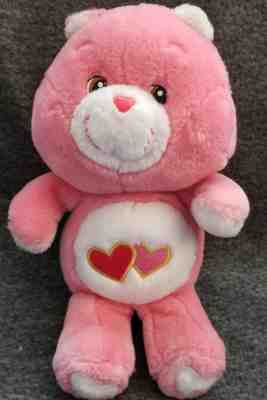 Care Bears Pink Love a Lot Teddy Bear w/Double Hearts stuffed/plush - 10