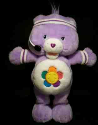 Care Bears Fitness Exercise Interactive Harmony Bear 14 Inches Tall Purple 2004
