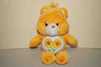  Care Bear Friendship Bear Golden Yellow Flowers 8 Inch 2015 Just Play