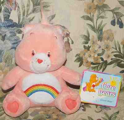 Nanco Care Bears Rainbow Cheer Bear Plush Stuffed Toy Animal 2003 6