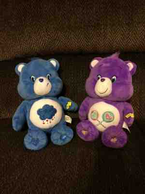 2 Sing-Along Friends Care Bears Grumpy Share Bear EUC