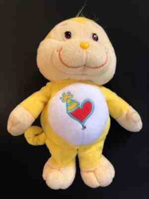 Care Bear Playful Heart Yellow Monkey Stuffed Animal Plush Toy 9 Inches A1-006