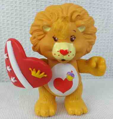 Vintage 1980's Care Bear Brave Heart Lion Cousin Poseable w/Accessory Kenner