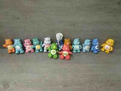 Lot Of 13 Vintage Care Bears PVC Poseable Action Figures