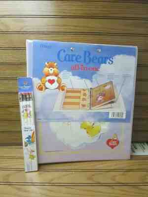 Vtg Care Bears Notebook 3 Ring All In One Looseleaf Full w/ Pencils 1980s Unused
