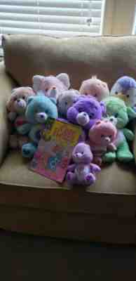 Vintage care bears plush lot plus comic 