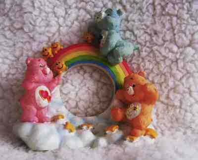 Vintage Care Bear Figurine - TCFC -rainbow, love a lot, grumpy, sunshine