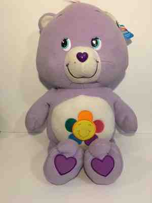 Care Bears Harmony Bear jumbo giant purple stuffed plush large big NWT 27