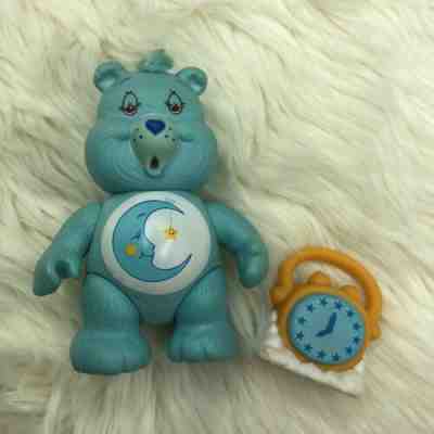 Vtg 80s Bedtime Bear Care Bears Poseable Figure with Clock Accessory Kenner