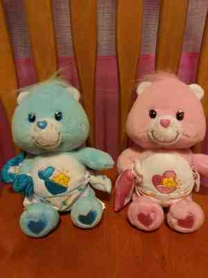 Care Bear Baby Hugs n Baby Tugs stuffed plush beanie 2002