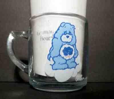 Care Bears GRUMPY BEAR Clear Glass Mug