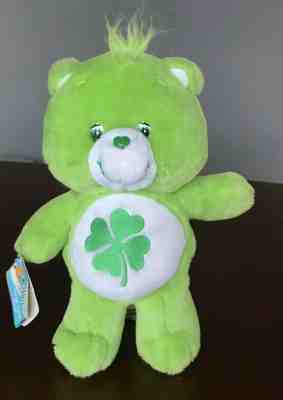 2002 GOOD LUCK Care Bear Green Shamrock St Patrick's Day 13