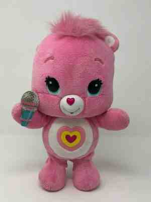 Care Bears Wiggle Hugs Wonderheart Bear Sings And Dance Plush Hasbro 2012 WORKS 