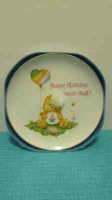 Vintage Care Bears American Greetings Lasting Memories Birthday Plate NEW