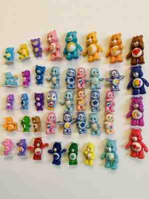 Lot of 43  Care Bears PVC Figures Toys  rare collectables