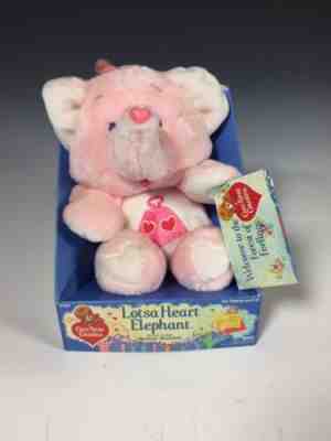  Care Bear Cousins Lotsa Heart Elephant Vintage 1985 Pink Plush 13