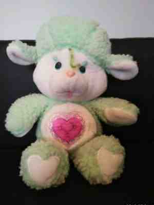 Gentle Heart Lamb Cousins Care Bears Collection Plush 1983 Vintage Kenner Green
