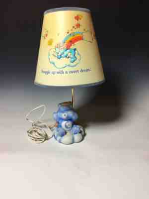 Vintage Care Bear Bedtime Bear Baby Lamp 1983 w/shade working