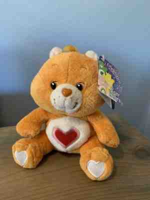 NWT Care Bear 2005 Tender-heart Soft Orange Bear Stuffed Animal Plush Size: 8