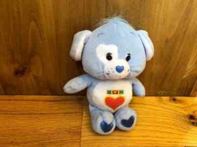 Care Bears Cousin Loyal Heart Dog 8 inch Plush 2004 Blue Collectible Vintage
