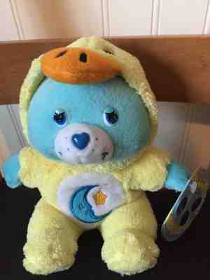 Care Bears EASTER BEDTIME BEAR in duck costume. 8” NEW w/ ALL tags dated 2005