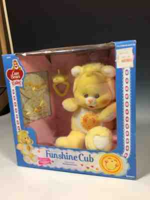 Care Bears Funshine Cub in Original Box w/bootees and pacifier 