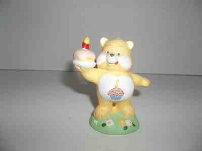 vintage 1983 american greetings yellow birthday carebear figurine