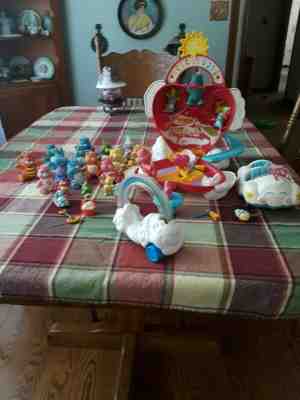 care bears playset 1980s toys/ figures/ 2inch/3inch  collectables