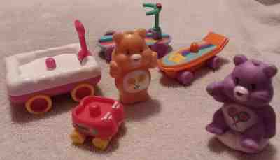 Care Bear Care-A-Lot Playset-Ride Around Fun w/Friend and Share Bears, Complete!