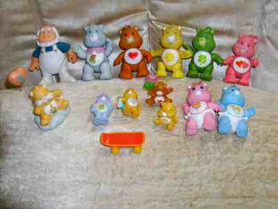 1980s Vintage Kenner Care Bears PVC Imperfect Lot Miniatures Accessories Ceramic