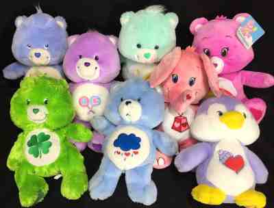 Care Bears & Cousins 8 Plush Lot Grumpy Good Luck Share Wish Cozy Heart Penguin