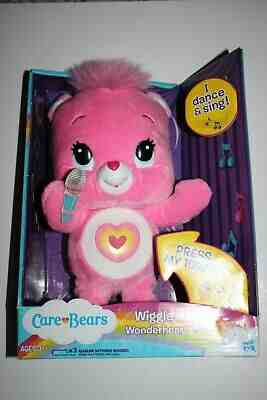 NEW! Pink Wiggle Hugs Wonderheart Care Bear Singing Dancing Plush Toy Hasbro Lot