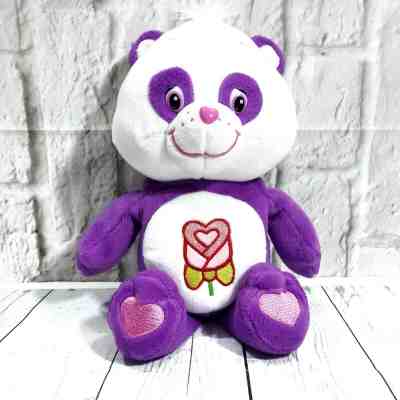 Care Bear Cousins Plush Toy Polite Panda 2004 Purple White