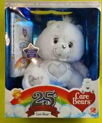 25th Anniversary Care Bear Swarovski Crystal Eyes Special Edition White BOX WEAR