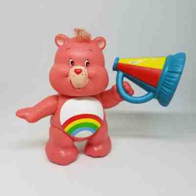 Vintage Care Bears Poseable Figure Cheer Bear 1983 Kenner Merry Megaphone