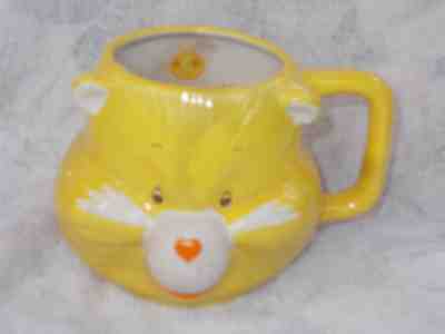 Vintage Yellow Funshine Care Bear Mug Cup 1984 American Greetings Made in Korea