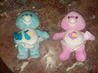 Care Bear Baby Hugs n Baby Tugs stuffed plush beanie 2002