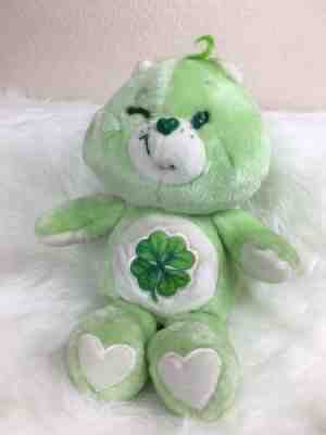 Good Luck Vintage Care Bear Clover 18 inch Plush Toy Stuffed Animal Kenner 1983