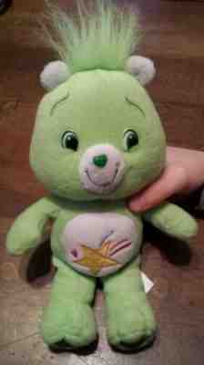 Care Bear OOPSY 2007 9" stuffed plush fuzzy bean bag Green Star cute!