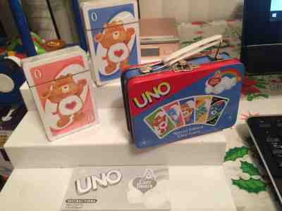 Care Bears UNO Special Edition 2003 Deluxe Collectors Tin 112 Cards