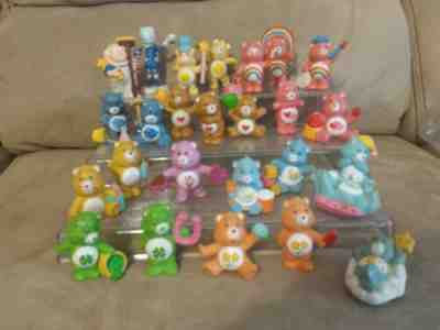 24 Vintage CARE BEARS & Cloud Keeper & Prof. Cold Heart: pvc approx 2 inches