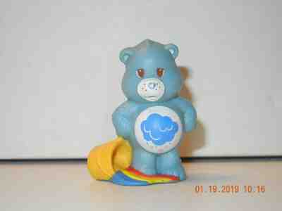 Vintage Collectible 1984 Care Bears Grumpy Bear with Paint PVC Plastic Figurine