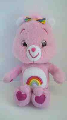 2007 Care Bears Cheer Rainbow Pink Soft Plush Stuffed Doll Toy 9