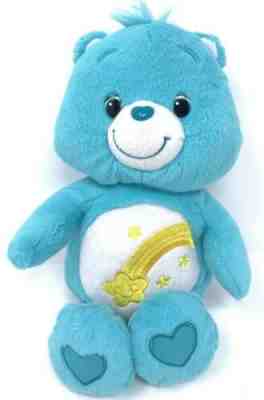 Care Bear Blue Wish Bear 13” Plush Toy Stuffed Animal Hasbro 2012 Bedtime Teddy